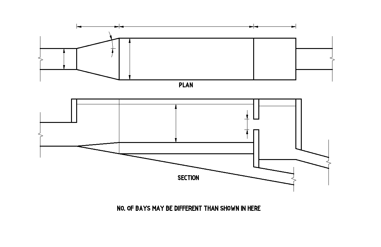 Settling basin Drawing